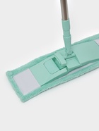 Швабра для мытья пола плоская Доляна, насадка из микрофибры 40×10 см, телескопическая стальная ручка 68(122) см - Фото 5