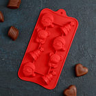 Форма силиконовая для украшений Доляна «Новый год», 21×11×2 см, 8 ячеек, цвет МИКС - Фото 1