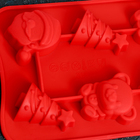 Форма силиконовая для украшений Доляна «Новый год», 21×11×2 см, 8 ячеек, цвет МИКС - Фото 3