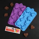 Форма силиконовая для украшений Доляна «Новый год», 21×11×2 см, 8 ячеек, цвет МИКС - Фото 6