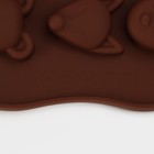Форма для кондитерских украшений Доляна «Мордашки», силикон, 21×10,5 см, 15 ячеек (2,5×2,3 см), цвет МИКС - Фото 7