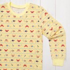 Пижама для мальчика, рост 110 (30) см, цвет голубой/жёлтый (арт. К-001_Д) - Фото 3