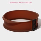 Форма для выпечки со стеклянным дном Доляна «Круг», 25.5×7 см (от ручки до ручки 29 см), коричневая - Фото 2