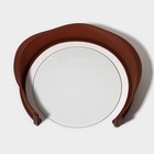 Форма для выпечки со стеклянным дном «Круг», 25,5×7 см (от ручки до ручки 29 см), цвет коричневый - фото 4560433