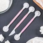 Набор для моделирования кондитерских украшений Доляна, 3 шт., 17 см, МИКС - Фото 1