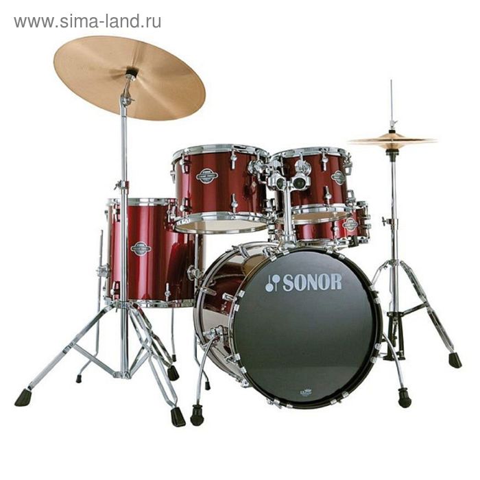 Ударная установка Sonor 17200111 SMF 11 Studio Set WM 11228 Smart Force , красная - Фото 1