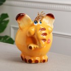 Копилка "Слон", оранжевый цвет, глазурь, 21 см, микс - Фото 2