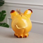 Копилка "Слон", оранжевый цвет, глазурь, 21 см, микс - Фото 4