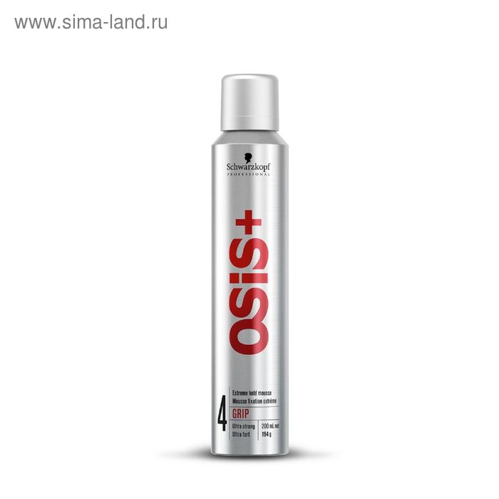 Мусс для волос OSIS+ Grip Volume, сверхсильной фиксации, 200 мл - Фото 1