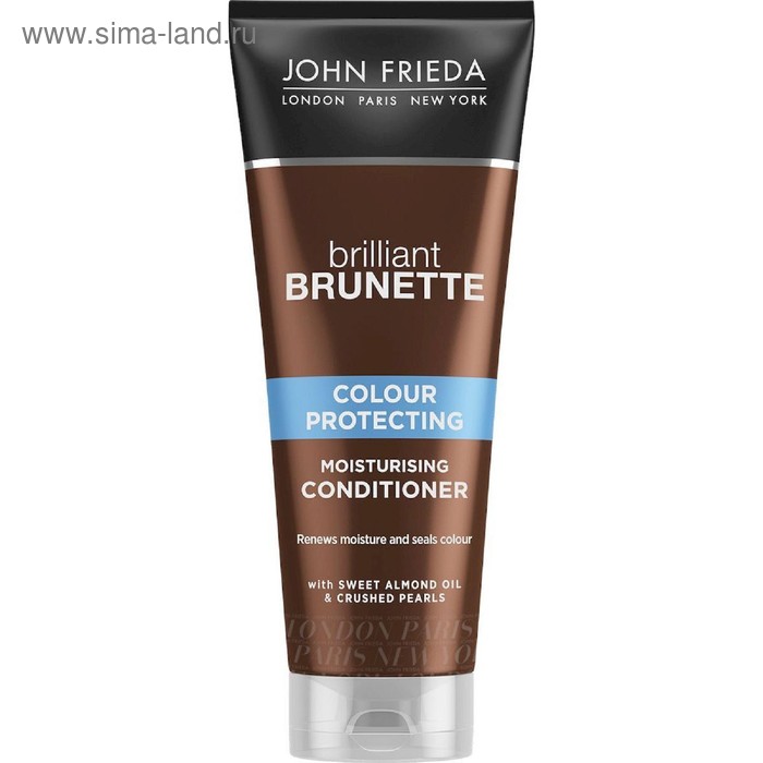 Увлажняющий кондиционер John Frieda Brilliant Brunette Colour Protecting, для тёмных волос, 250 мл - Фото 1