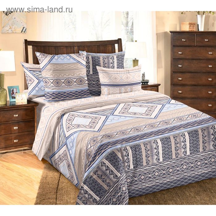 Постельное бельё 2 сп., Белиссимо "Финляндия", размер 215х175 см, 220х195 см, 70х70 см - 2 шт., бязь, 125 г/м2 - Фото 1