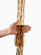 Дождик новогодний золотистый, b-7.5 см, L-150 см - Фото 5