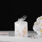 Свеча свадебная "Сердце", 6х7,5 см, белая, домашний очаг - Фото 2
