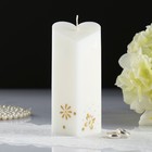 Свеча свадебная "Сердце", 6,8х15 см, белая, домашний очаг - Фото 3