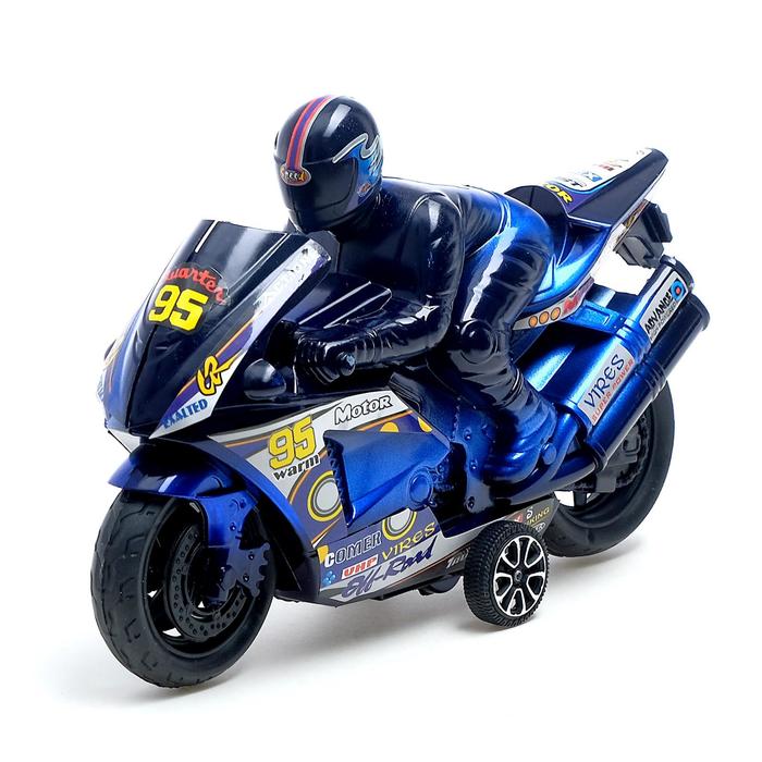 Мотоцикл инерционный «Спортбайк», с гонщиком, цвет МИКС - фото 1875841622