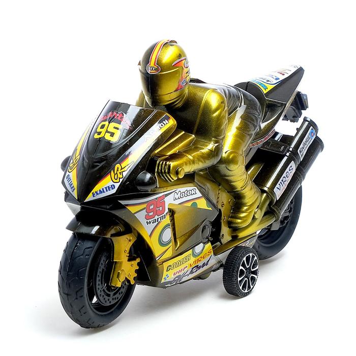Мотоцикл инерционный «Спортбайк», с гонщиком, цвет МИКС - фото 1875841623