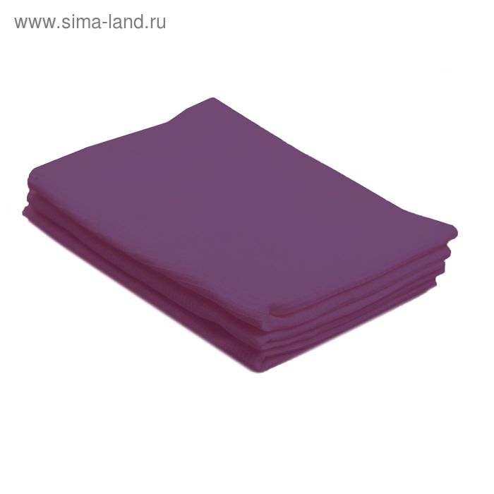 Полотенце вафельное однотонное 40х70 см, фиолетовый, 160 гр/м, 100%  хлопок - Фото 1