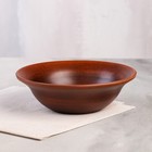 Салатник "Дымлёный", гладкий, красная глина, 0.6 л - Фото 1