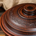 Сковорода "Дымленая", декор, красная глина, с крышкой, 2.5 л - Фото 4