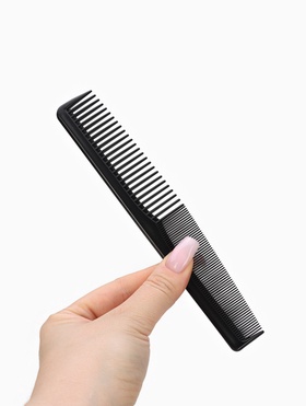 Расчёска комбинированная, 18×3 (±1) см, чёрная