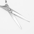 Ножницы парикмахерские с упором, лезвие — 5,5 см, цвет серебристый - фото 8288956