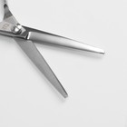 Ножницы парикмахерские с упором, лезвие — 6 см, цвет серебристый - фото 8288960