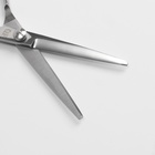 Ножницы парикмахерские с упором, лезвие — 6 см, цвет серебристый - Фото 4
