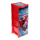 Комод "Человек-паук", 4 секции, цвет красный - Фото 1