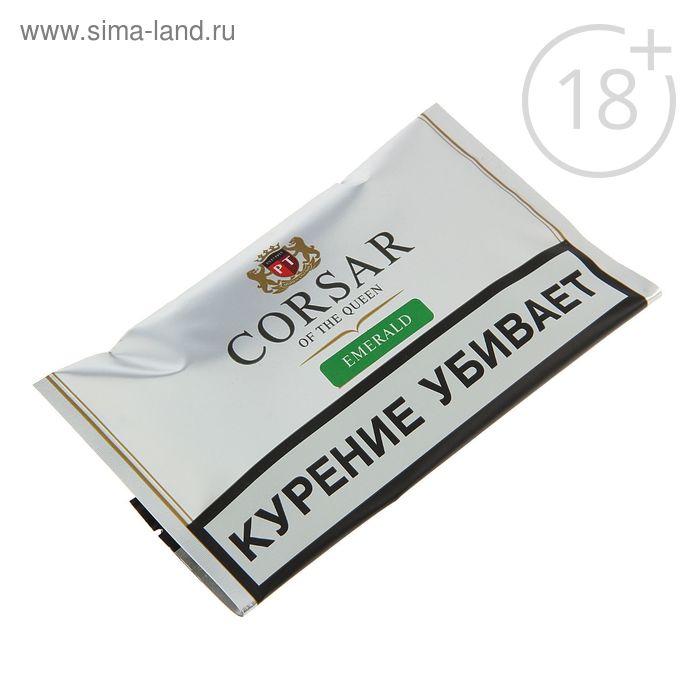 Табак курительный Corsar Emerald, тонко нарезанный, в кисете, 35 г - Фото 1