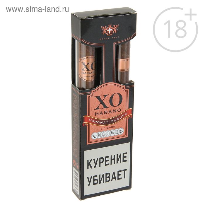 Сигары XO Habana Coronas Maduro, ф. 132, упаковка: 2 шт. - Фото 1