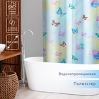 Штора для ванны Доляна «Бабочки в небе», 165×180 см, полиэстер - фото 8487005