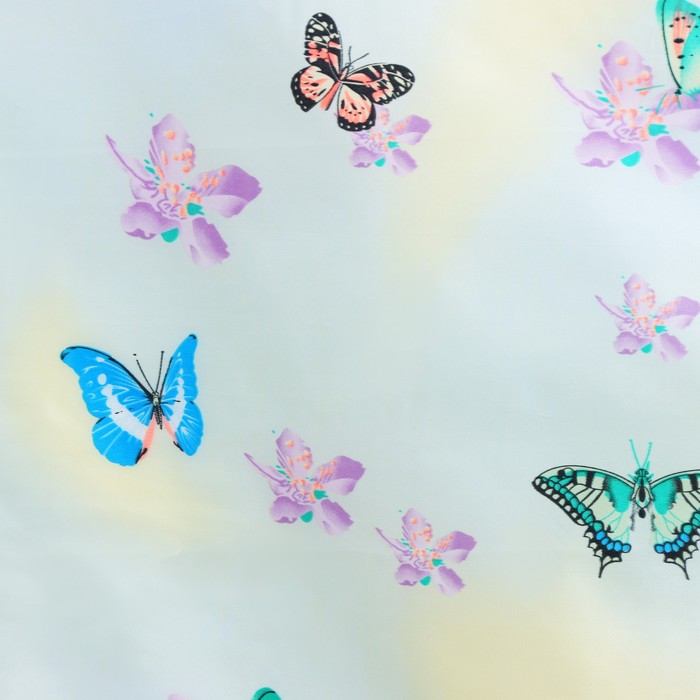 Штора для ванны Доляна «Бабочки в небе», 165×180 см, полиэстер - фото 1908280603