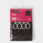 Штора для ванны Доляна «Шоколад», 180×180 см, полиэстер - Фото 5