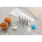 Набор кондитерский Доляна, 7 предметов: мешок 24 см, 6 насадок d=1.8 см, насадки и МИКС - Фото 4