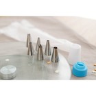 Набор кондитерский Доляна, 7 предметов: мешок 24 см, 6 насадок d=1.8 см, насадки и МИКС - Фото 5