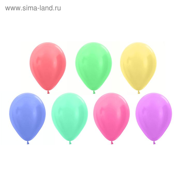 Шар латексный 12", перламутр, набор 50 шт., цвета МИКС - Фото 1