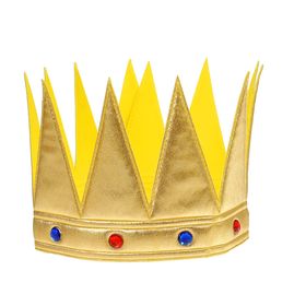 Корона «Царь», с камнями, цвет золотой