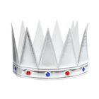 Корона «Царь», с камнями, цвет серебряный - фото 12077688