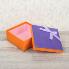 Коробка подарочная (18*18*8 см) "Яркие цвета", цвет фиолетовый - Фото 2