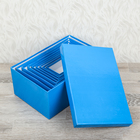Набор коробок 9в1 прямоуг (29,5*19,5*12-14*8*4,5 см), синий - Фото 2