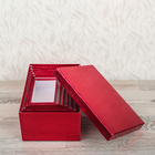 Набор коробок 7в1 прямоуг "Питон" (24,5*16,5*10,5-20*12*8,5 см), красный - Фото 2