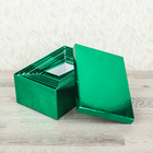 Набор коробок 8в1 прямоуг "Питон" (26,5*17,5*11-14*8*4,5 см), голография зелёная УЦЕНКА - Фото 2