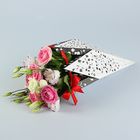 Пакет для цветов "Скромные цветы", кристалл, 35 х 17,5 см - Фото 1