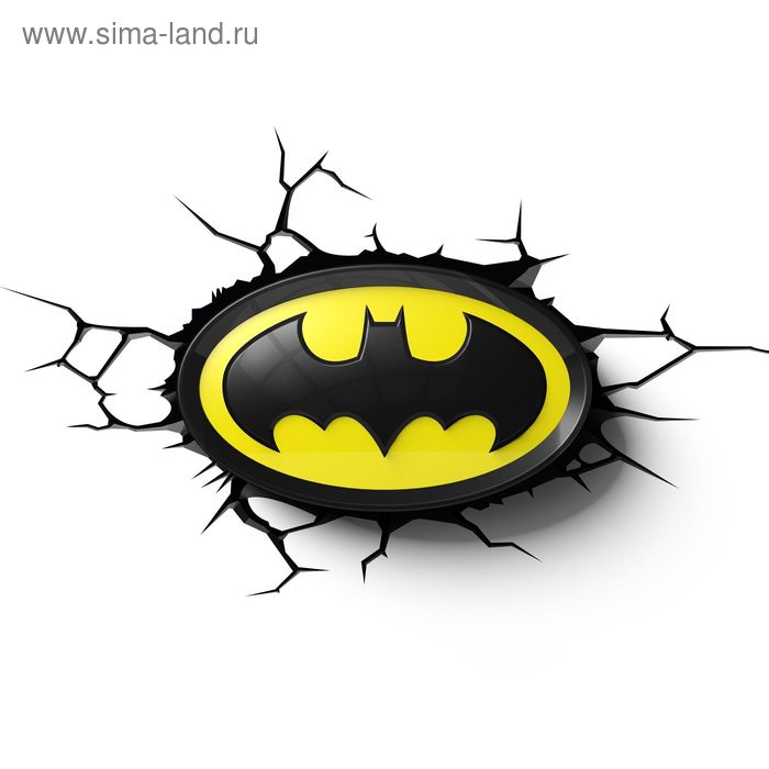 Светильник 3D Batman Logo 3АА 25,2х15,6х7 см - Фото 1