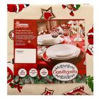 Скатерть "Доляна" Рождественские каникулы 110х150 см, 100% хлопок, рогожка, 164 г/м2 - Фото 4