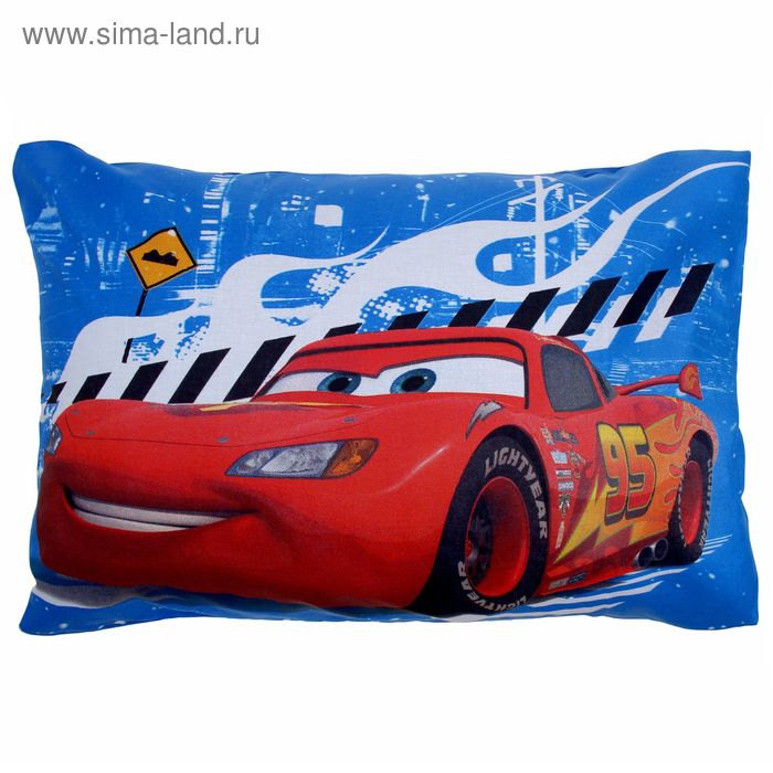 Наволочка панно "Тачки" 50х70 см 100% хлопок, поплин 125 г/м2 - Фото 1