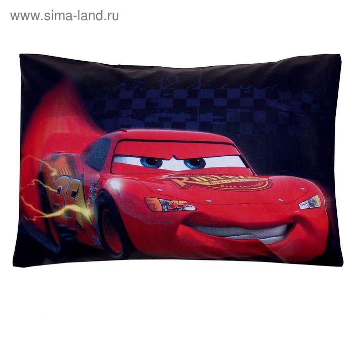 Наволочка панно "Тачки" 50х70 см 100% хлопок, поплин 125 г/м2 - Фото 1