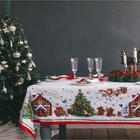 Набор столовый "Новогодняя сказка", скат.145х175см +/-3см с ГМВО, салф.40х40см-8 шт, хл100% - фото 5470
