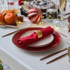 Набор новогодний «Новогодняя сказка»: скатерть 150×180 см ±3 см с ГМВО, салфетка 40×40 см-8 шт., 100% хлопок - Фото 5