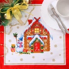 Набор новогодний «Новогодняя сказка»: скатерть 150×180 см ±3 см с ГМВО, салфетка 40×40 см-8 шт., 100% хлопок - Фото 7